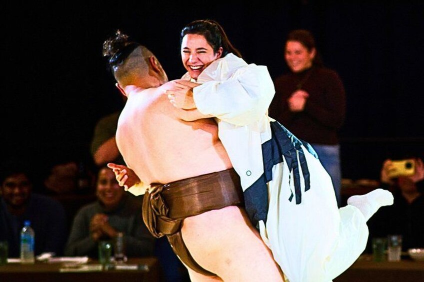 Osaka: KONISHIKI-Supervised Sumo Show, Try Sumo & Hot Pot 1