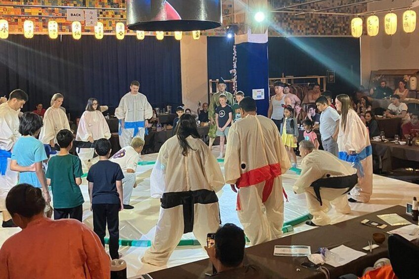 You can even put on a sumo suit and feel like a real sumo wrestler! 2