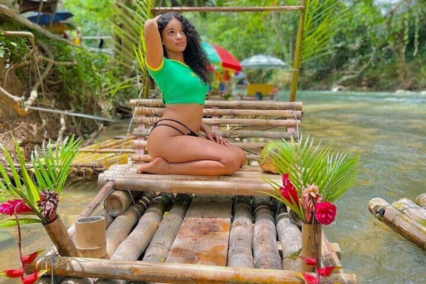 Bamboo Rafting , Horseback Ride,Dunns River Falls & Zipline Combo 1