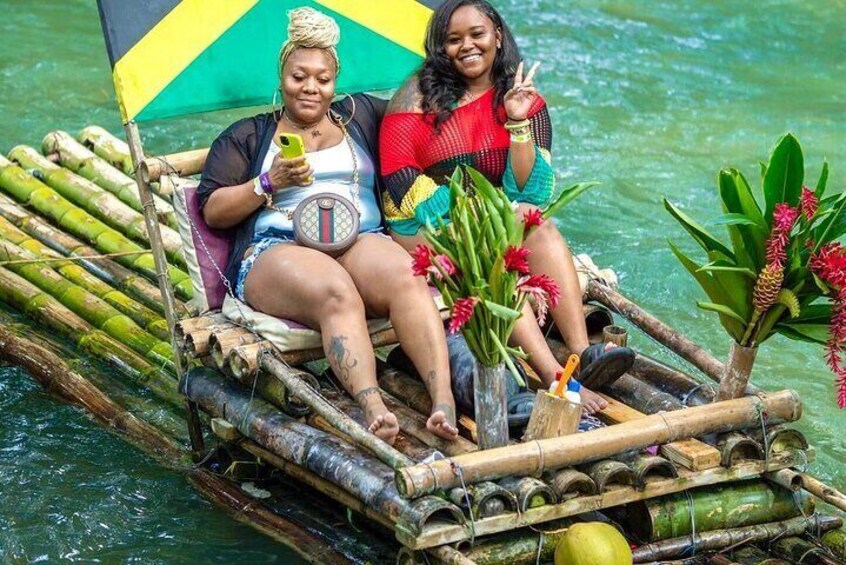 Bamboo Rafting , Horseback Ride,Dunns River Falls & Zipline Combo 5