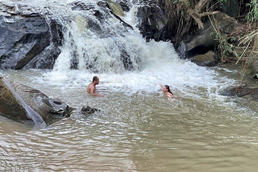 Dip in the waterfall 3