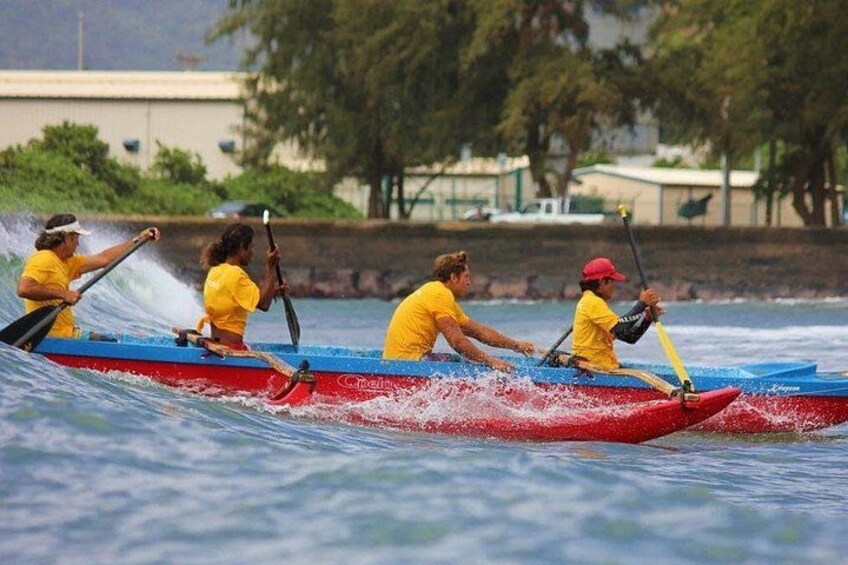 Outrigger Canoe Surfing at Kalapaki Beach 3