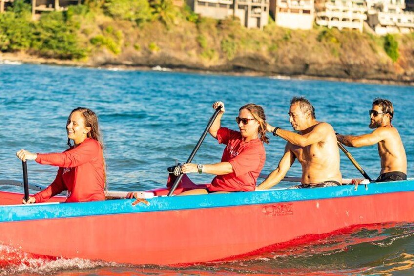 Outrigger Canoe Surfing at Kalapaki Beach 2