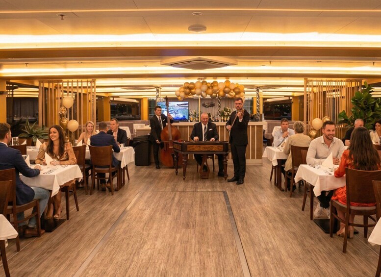 Picture 7 for Activity Budapest: August 20 Dinner Cruise with Drinks & Fireworks 5