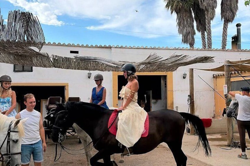 From Barcelona: PRIVATE Horseback Riding and Tapas Brunch 3