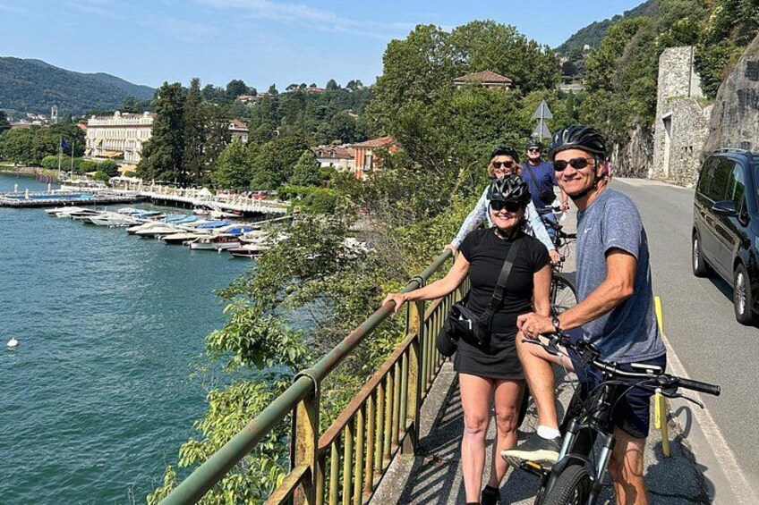 Lake Como Scenic Coastal Bike Tour with Waterfall & Villas 5