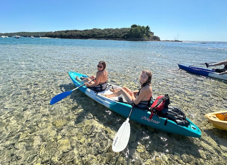 Picture 15 for Activity Pula: Cave and Islands Kayak Tour, Snorkeling and Drinks 5