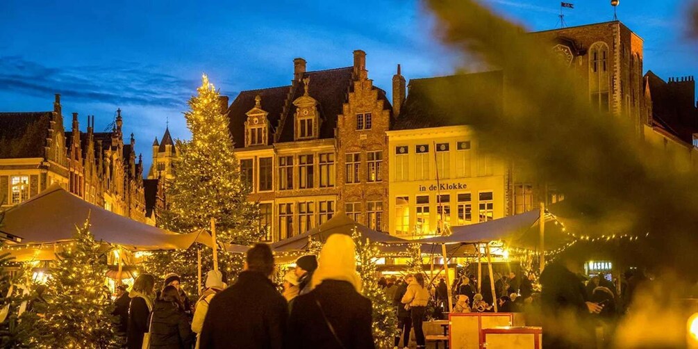 Brussels: Bruges & Ghent Tour w/ Christmas Market and Cruise 2