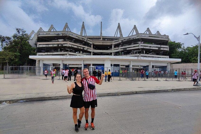 Soccer at the Metropolitan stadium with local fans 2