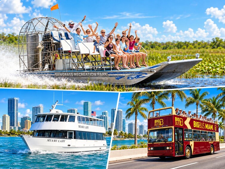 A boat ride at Sawgrass Recreation Park with people enjoying the view. 1