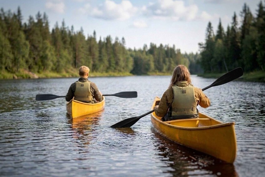 Picture 1 for Activity Rovaniemi: Canoeing Adventure on Lapland’s Lakes & BBQ 2