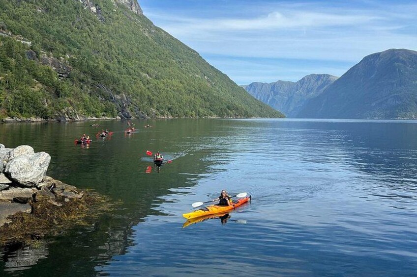 Guided Adventure on Fjord Kayaking in Hellesylt, Norway 4