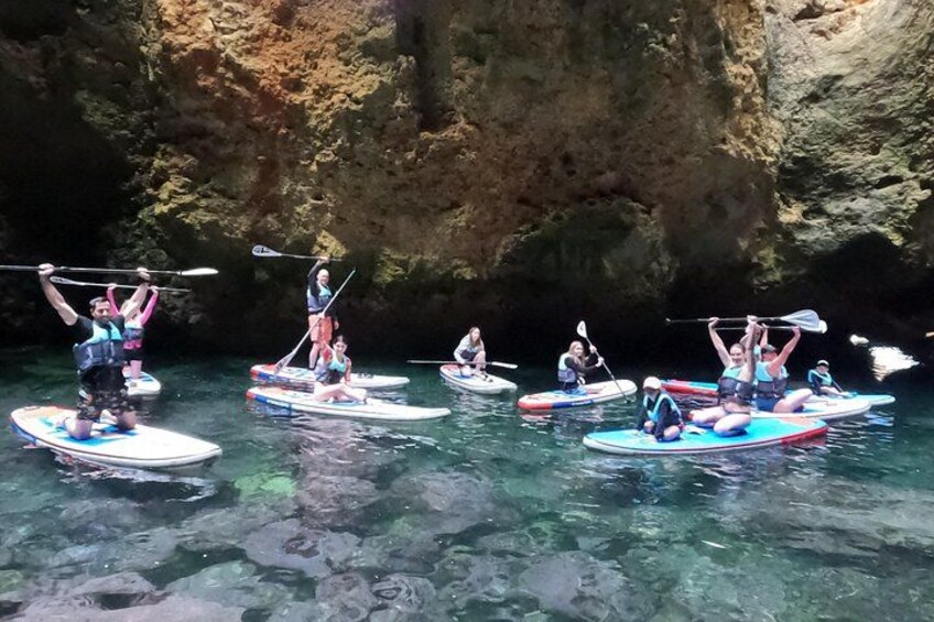 Guided SUP Caves Tour in Lagos – Ponta da Piedade | Small Group 4