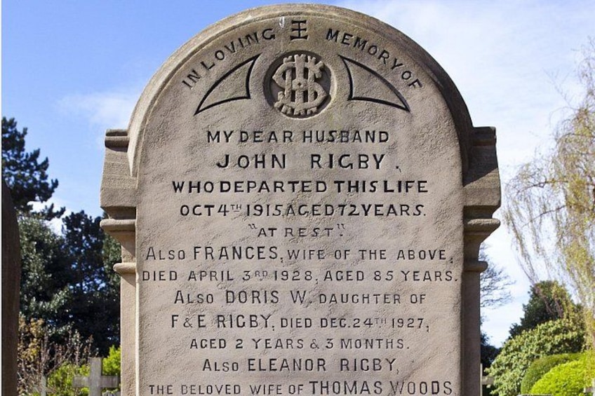 A gravestone with inscriptions. 3
