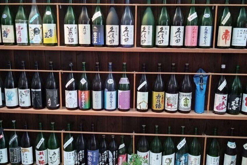 You can find rare sake you won't find anywhere!  5