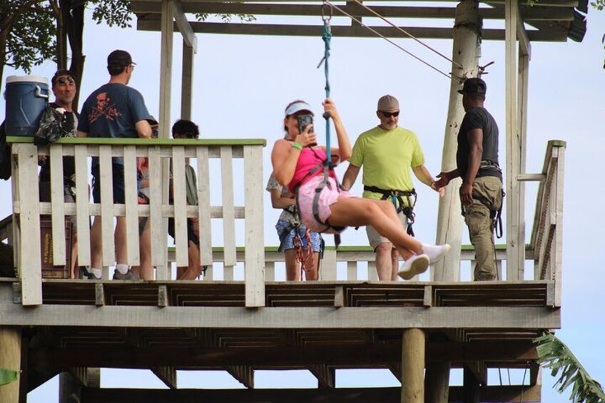 Roatan Zip Line Adventure with Monkey & Sloths Combo 1