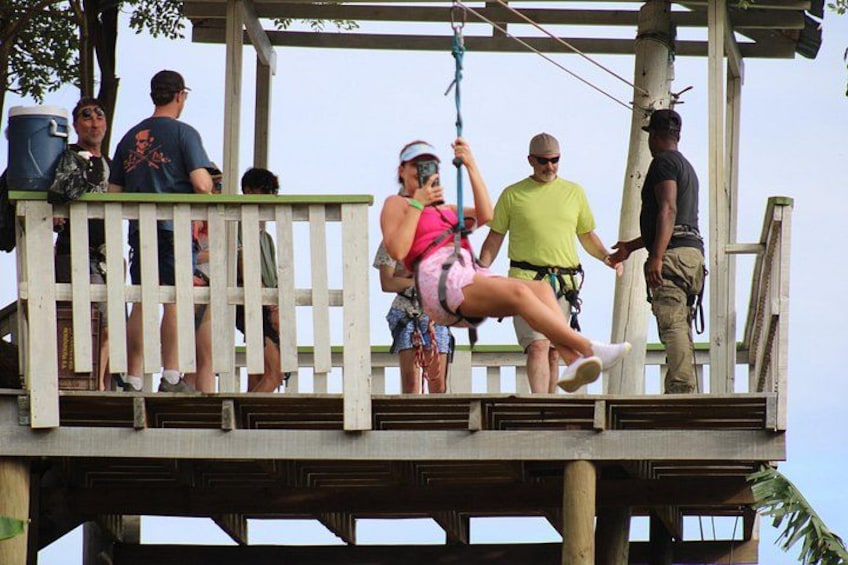 Roatan Zip Line Adventure with Monkey & Sloths Combo 1