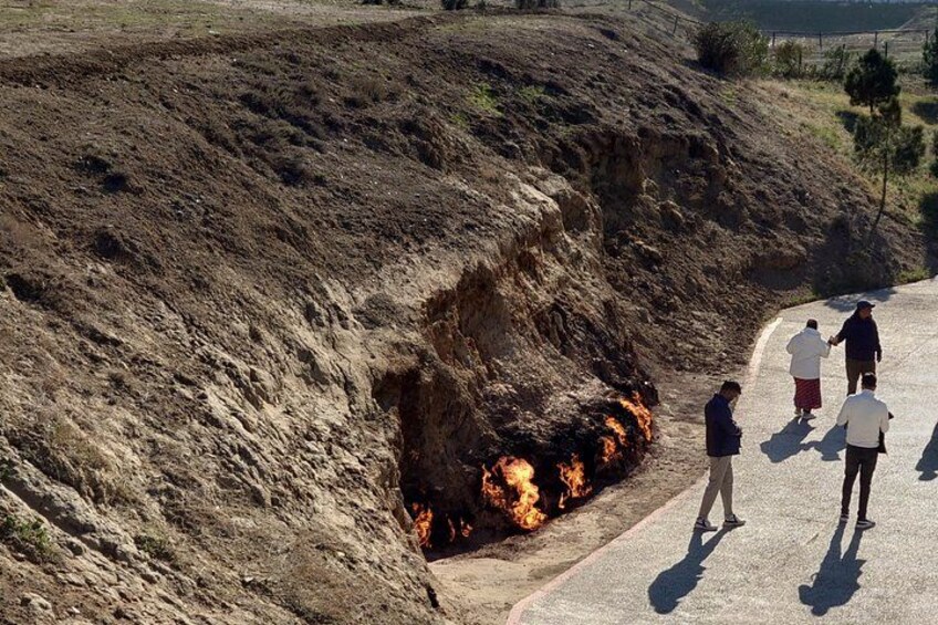 Baku Gobustan, Mud Volcano, Fire Temple and Burning Mountain 3