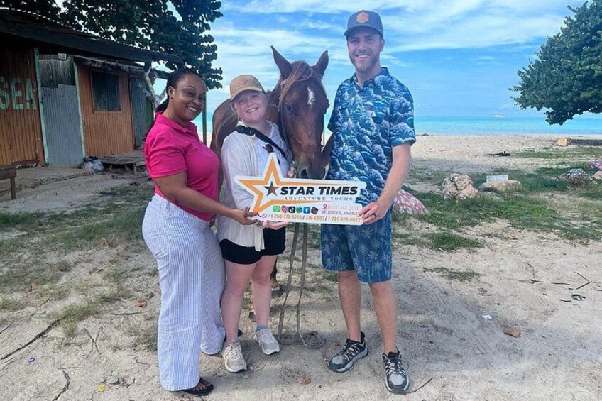 St. John's,Antigua Horse Back Riding & bareback swim & Fort beach 5