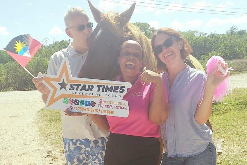 St. John's,Antigua Horse Back Riding & bareback swim & Fort beach 4