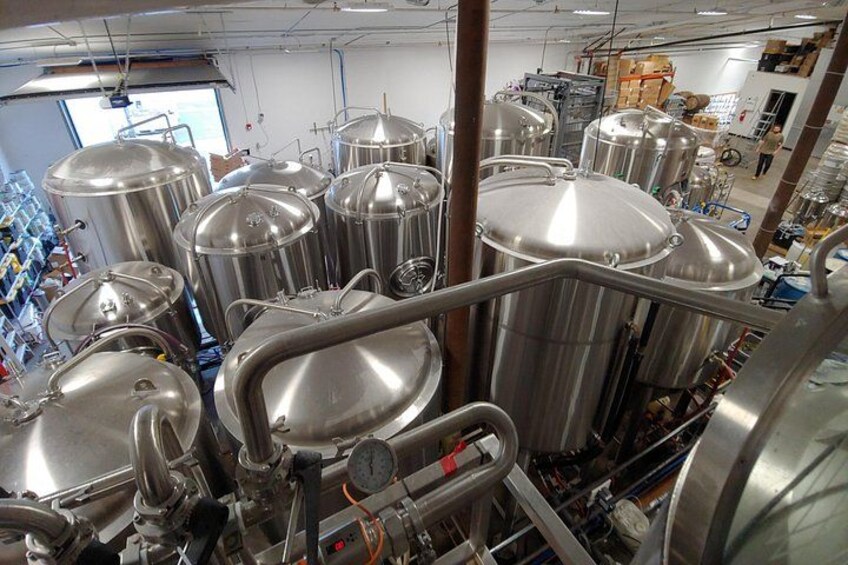 Brewery tanks at Mountains Walking Brewery 4