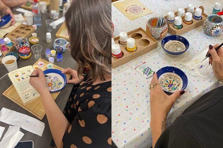 Painting Classes Orange County: Ceramic Plates & Bowls 4