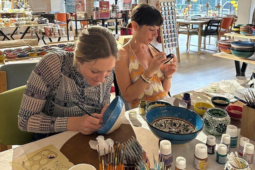Painting Classes Orange County: Ceramic Plates & Bowls 1