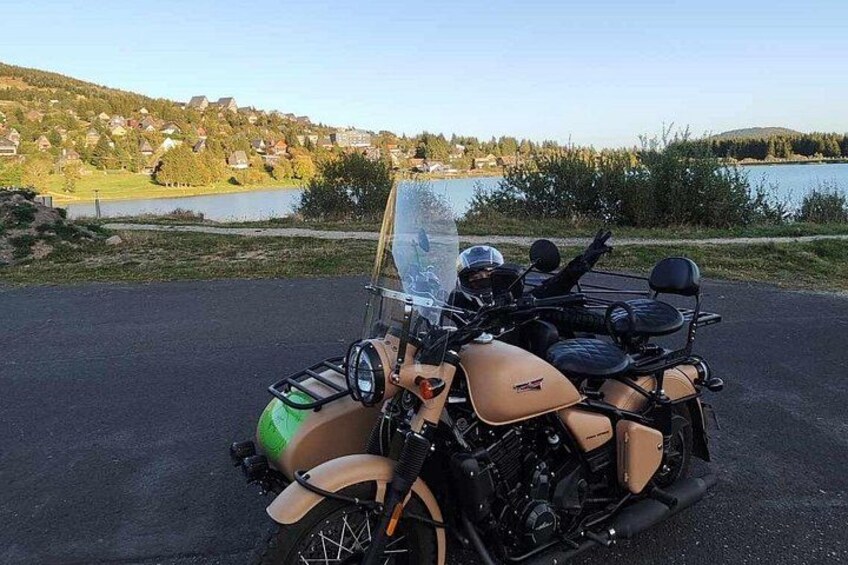 vintage sidecar ride in Auvergne 2