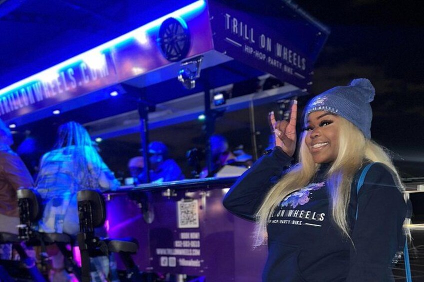 Celebrate Houston on a 100% Motorized R&B Party Bike 3