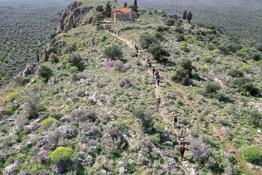 Ancient path picturesque landscape walking views of Delphi 2