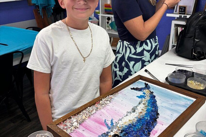 Siesta Key Glass Artwork Class 4