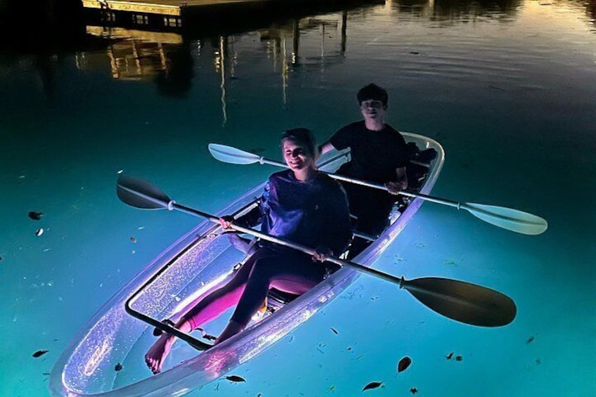 Clear Kayak tour of Three Sisters Springs including Sunset & Glow Tour 2