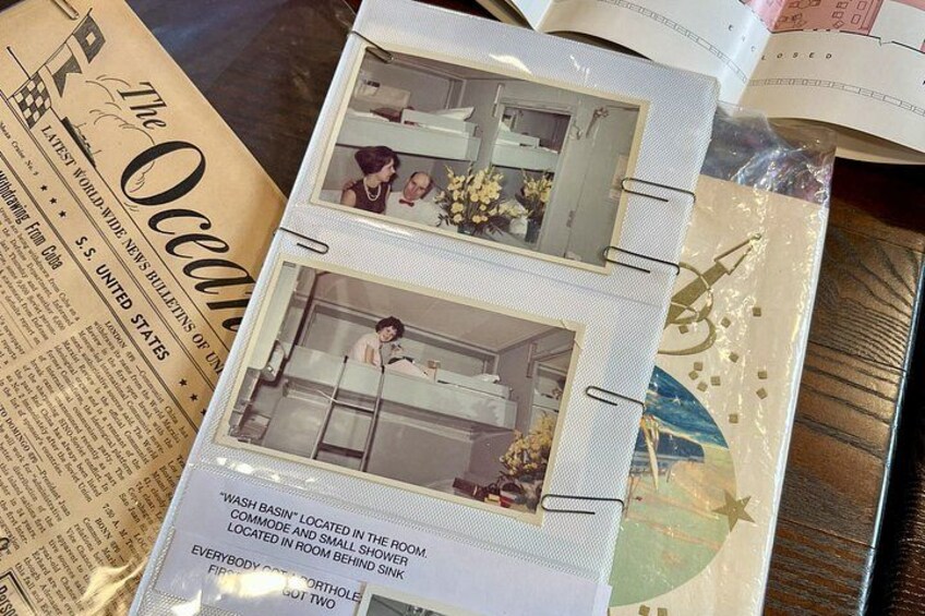 A magazine with a kitchen layout and a newspaper. 5