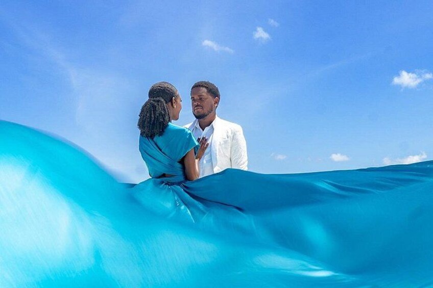 Flying Dress Photo in Turks and Caicos island 3