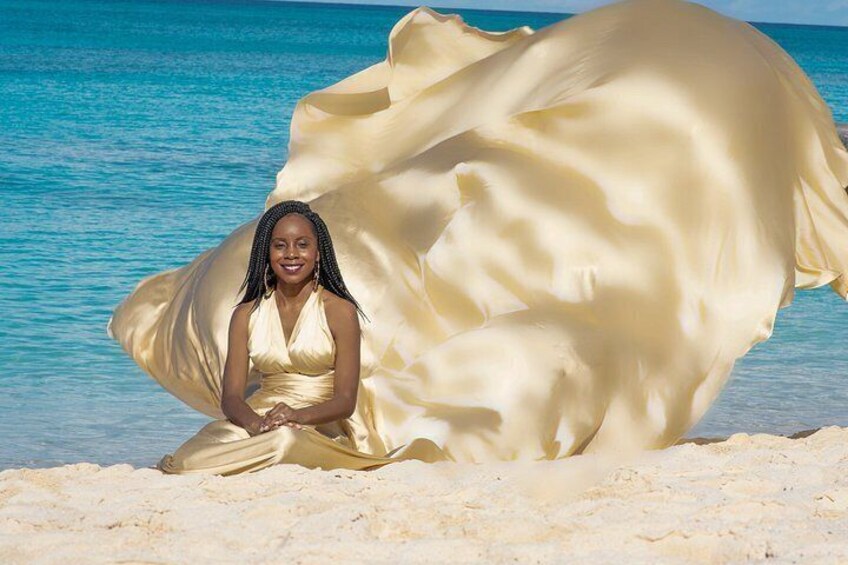 Flying Dress Photo in Turks and Caicos island 2