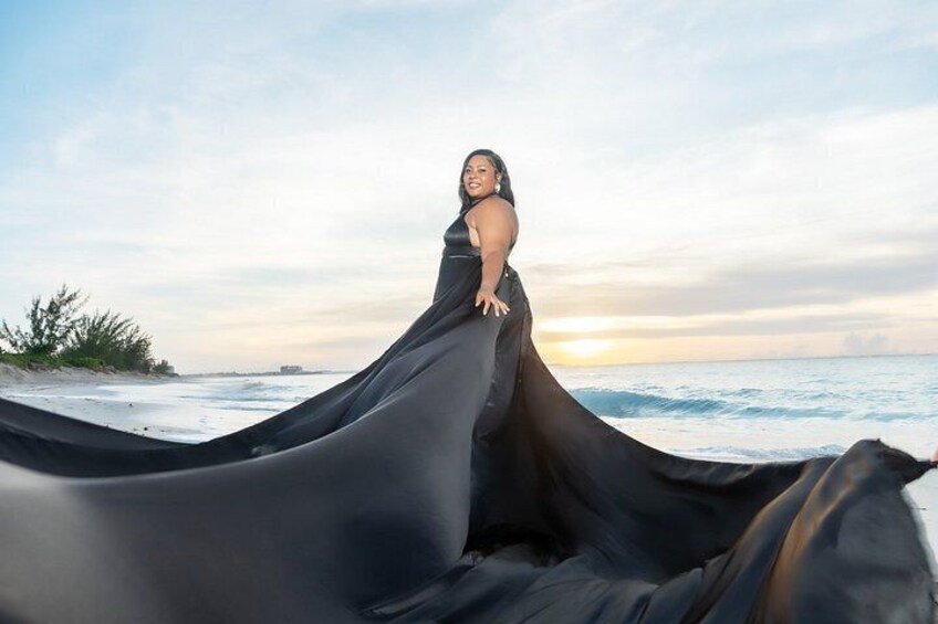 Flying Dress Photo in Turks and Caicos island 3