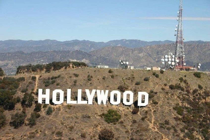 Hollywood Sign view from Helicopter 2