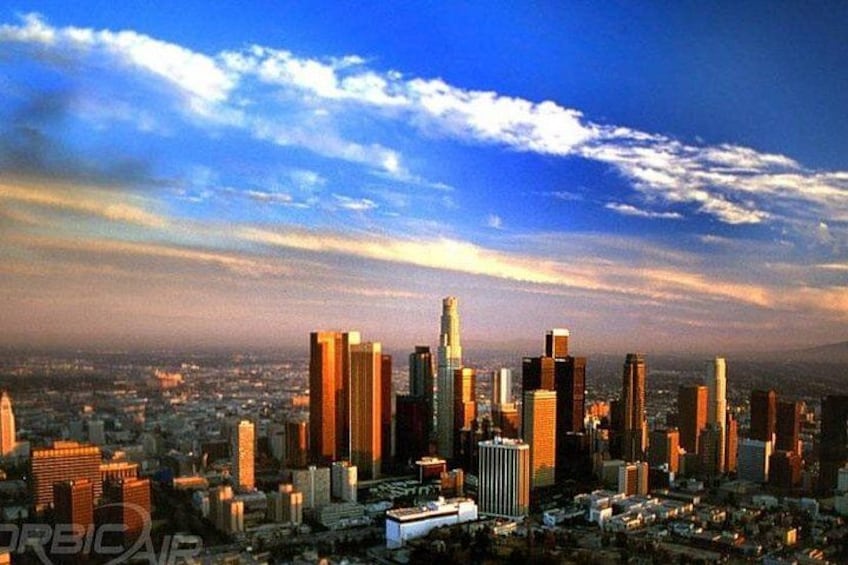 LA Downtown View From Helicopter 3