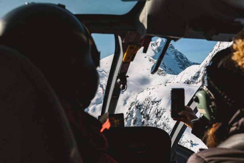 Fly between snowy mountain peaks 2