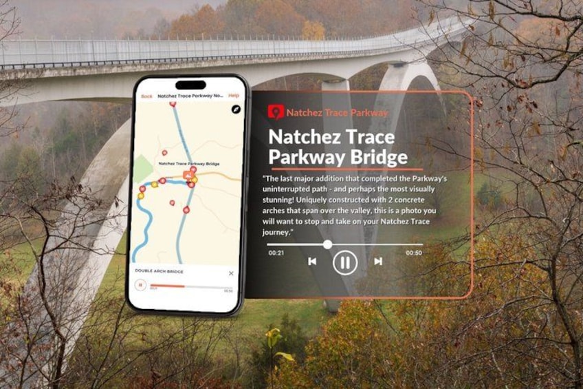 Self-Guided Audio Driving Tour in Natchez Trace Parkway 1