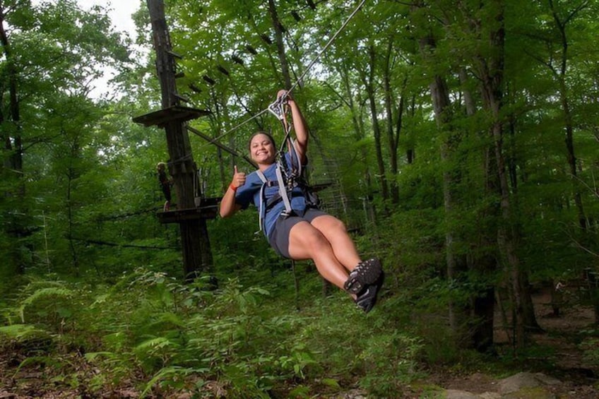 Ziplining and Climbing at The Adventure Park on Cape Cod 2