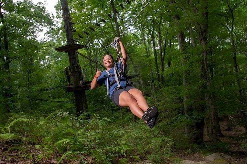 Ziplining and Climbing at The Adventure Park on Cape Cod 2
