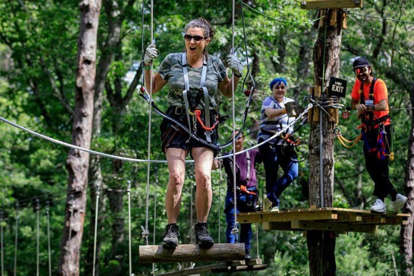 Ziplining and Climbing at The Adventure Park on Cape Cod 3