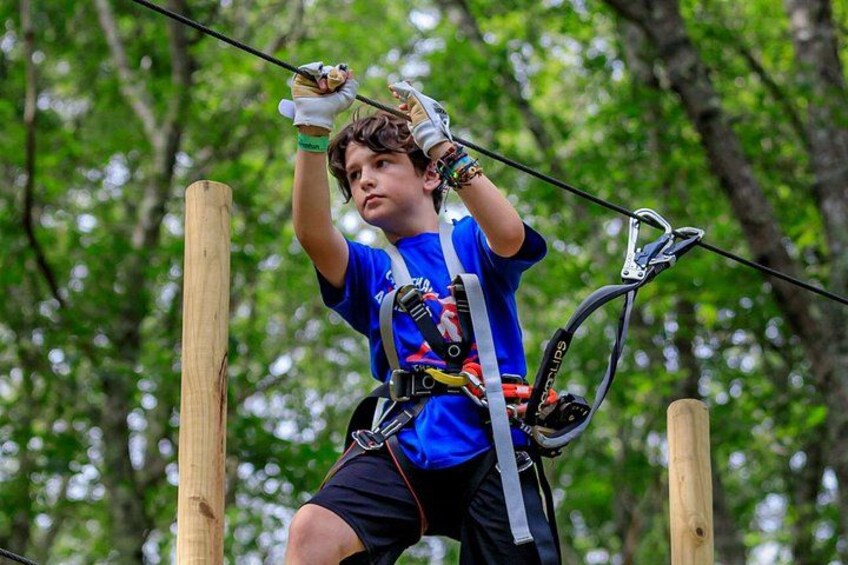 Ziplining and Climbing at The Adventure Park on Cape Cod 2