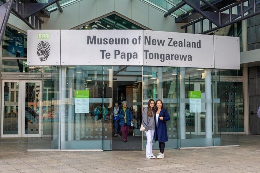Your tour includes a guided tour of Te Papa National Museum 2