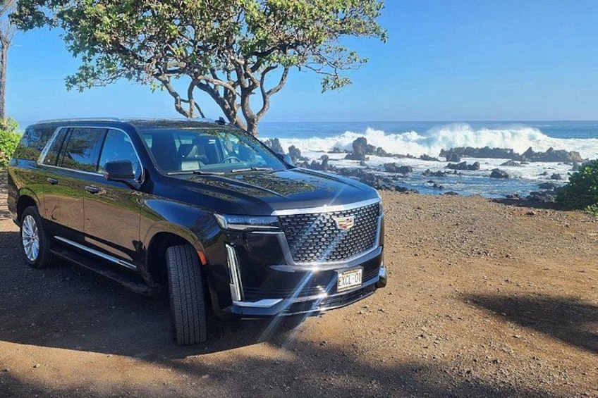 Black on Black Cadillac Escalade ESV 1