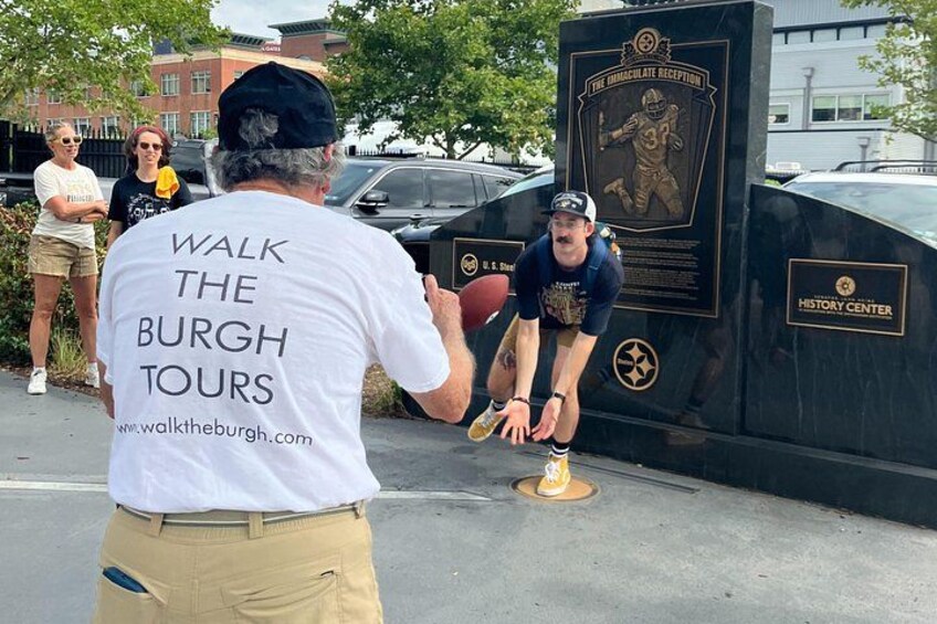 Reenact the famous Immaculate Reception! 3