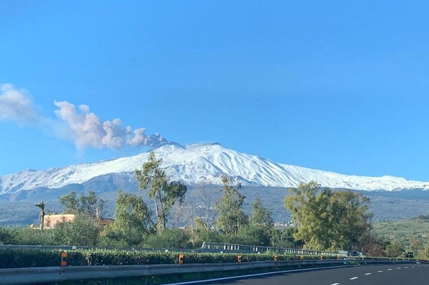 Private Tour of Mount Etna, Taormina and Messina. Departure from Messina 1