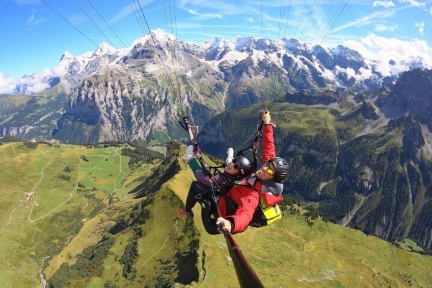 Mürren Lauterbrunnen: Paragliding Panorama Tandem Flights 1