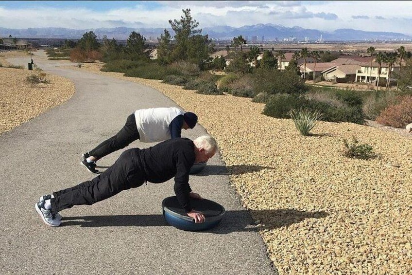 Outdoor Obstacle Course with Scenic Vegas Skyline in Henderson 3
